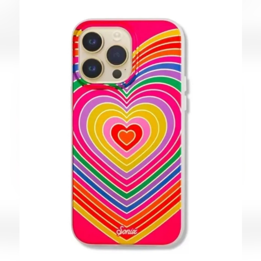 Sonix Rainbow Hearts Apple iPhone 14 Pro Max Case with MagSafe